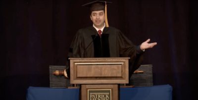 Patrick Henry College alum Congressman Gabe Evans delivers their 2025 commencement speech