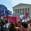 After the 2016 decision on Whole Woman's Health v. Hellerstedt Texas abortion case, Supreme Court, Washington, DC. Photo: Adam Fagan via Creative Commons License