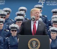 President Trump speaks at U.S. Air Force Academy graduation, May 2019