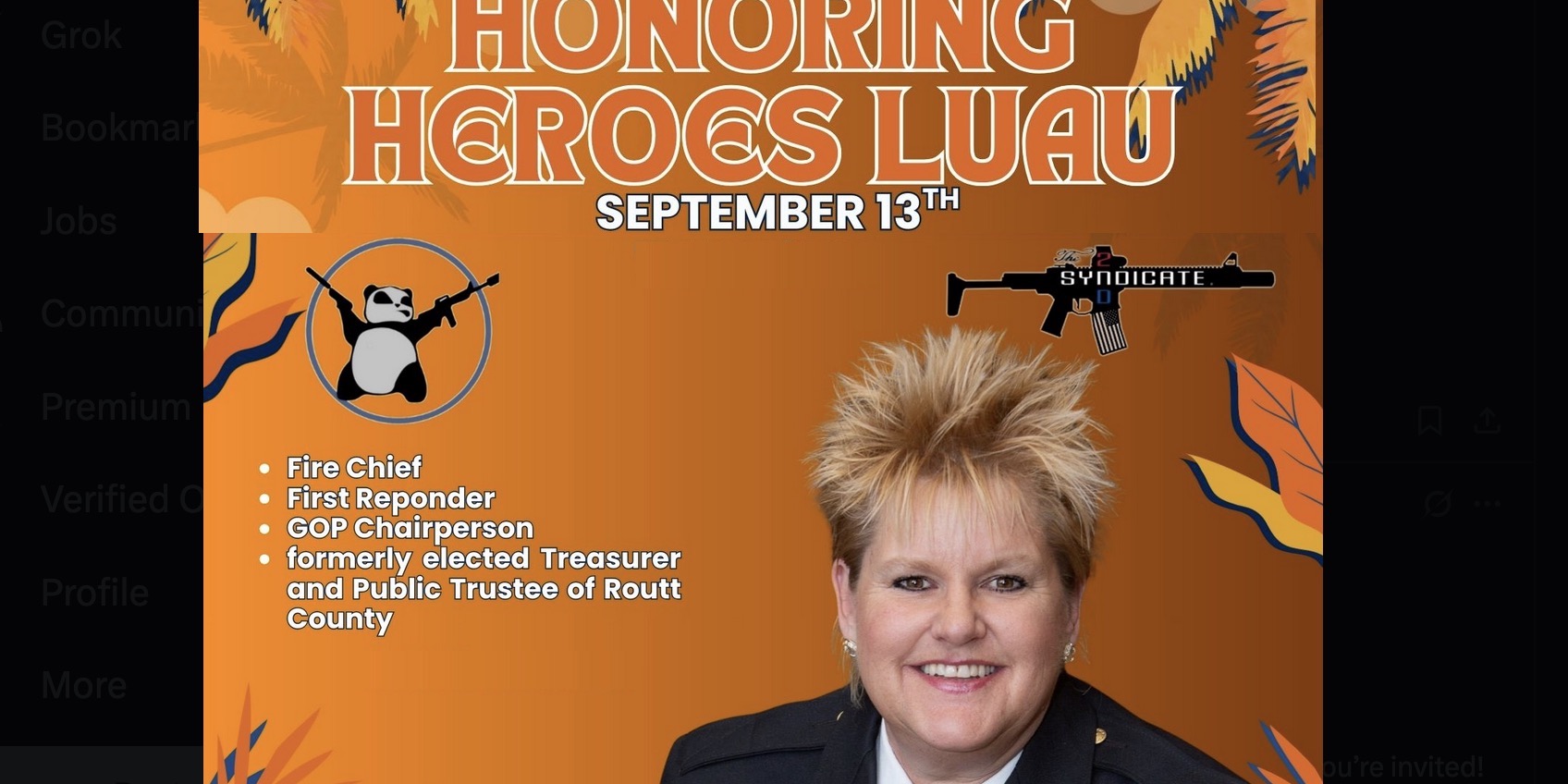 Second Syndicate Honoring Heroes Luau With CO GOP Chair Brita Horn