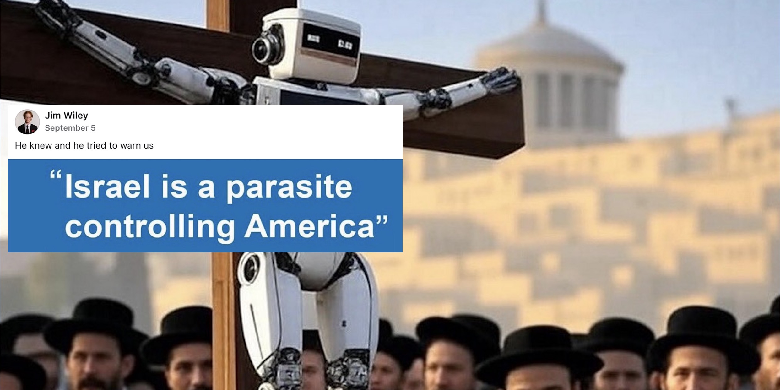 James Wiley Antisemitic Facebook post, 9/5/25