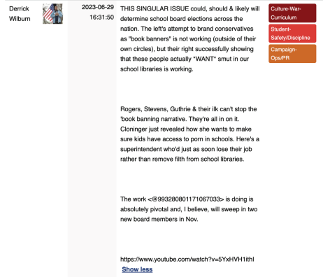 Archived post from Derrick Wilburn