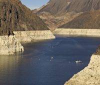 Lake Mead at low water level. Photo: National Park Service