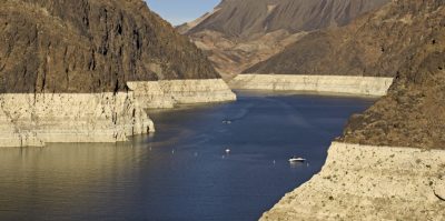 Lake Mead at low water level. Photo: National Park Service