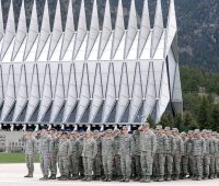 The U.S. Air Force Academy cadet wing, April 24, 2015. Air Force photo by Mike Kaplan.