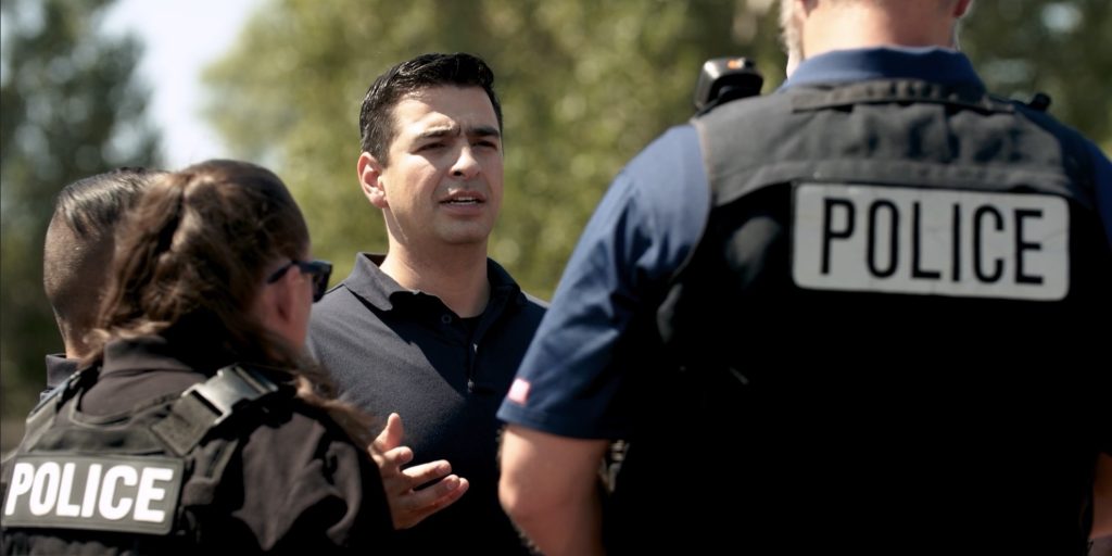 Gabe Evans Police b-roll image