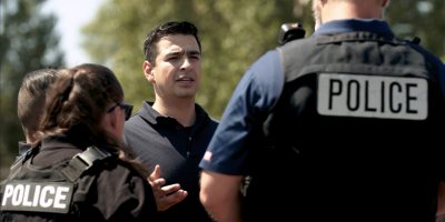 Gabe Evans Police b-roll image