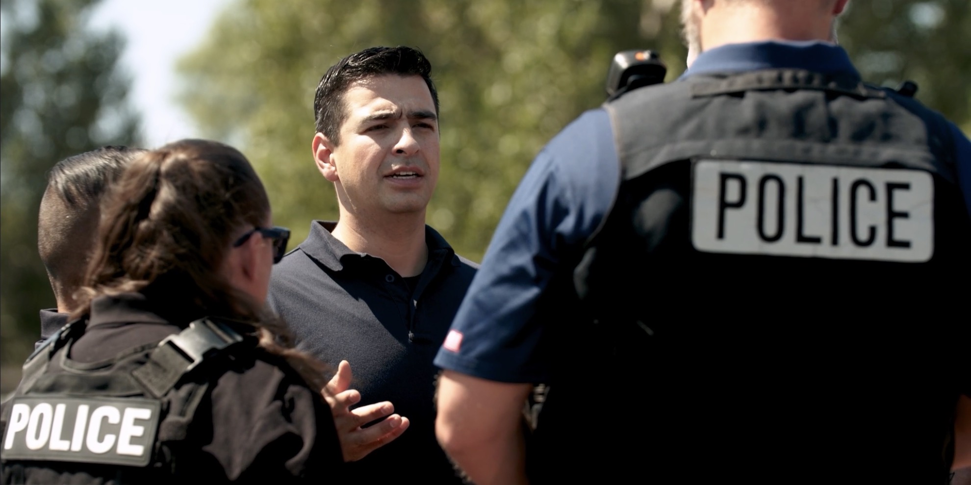 Gabe Evans Police b-roll image