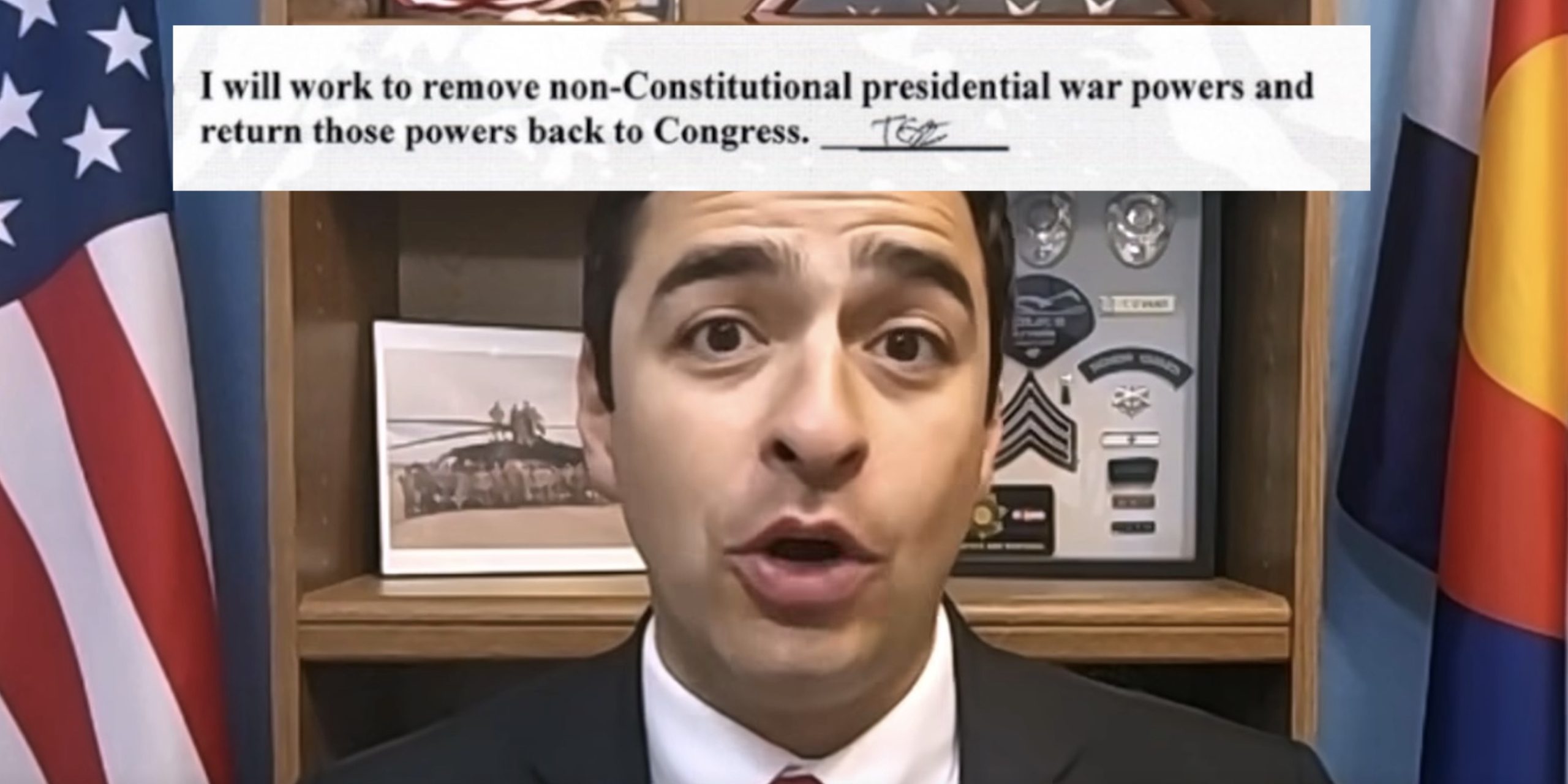 Gabe Evans LPCO Pledge War Powers