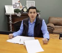 Congressman Gabe Evans signs and endorses anti-trans ballot initiatives. Photo: Evans for Congress, 1/6/26.