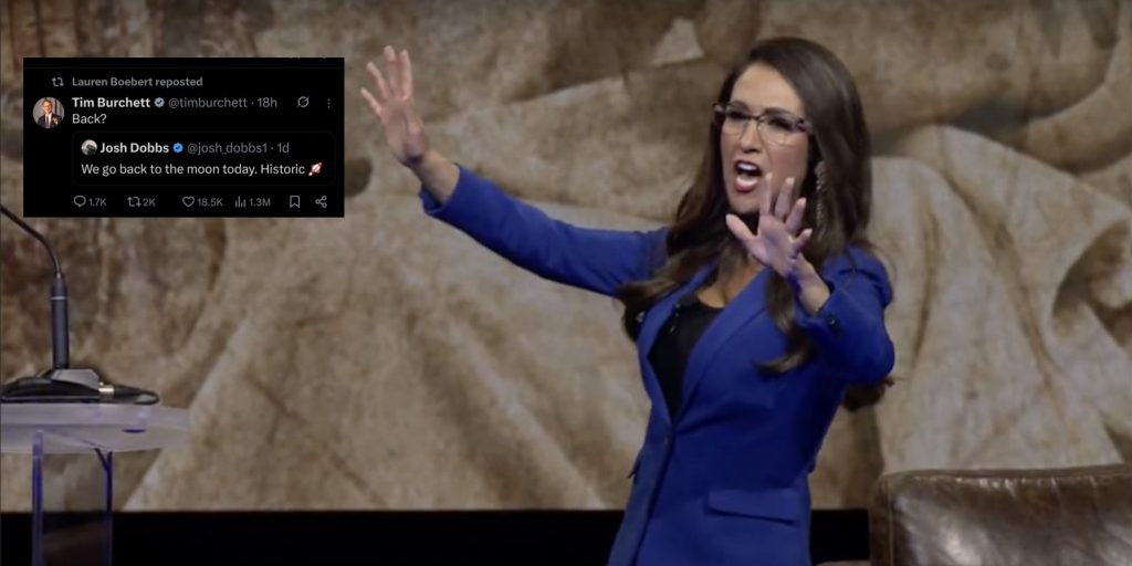 Lauren Boebert shares Moon Landing tweet