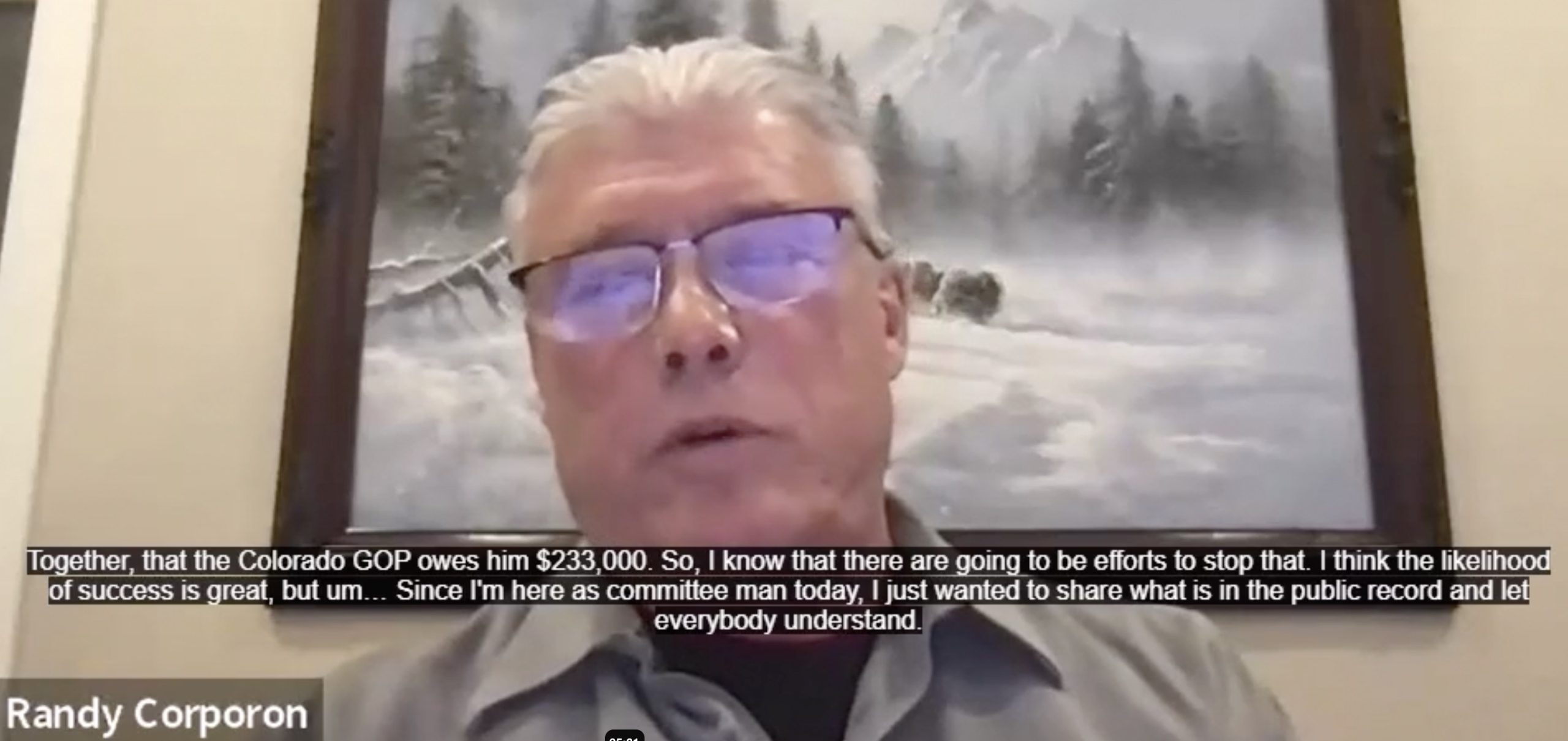 Colorado GOP Attorney Randy Corporon