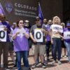 Colorado SEIU Worker Rebecca Miller Speaks at Rally Against Healthcare Cuts in Denver, June 5, 2026