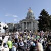 No Kings Rally, Colorado state Capitol, Oct. 18. 2025. Photo: Beth Schneider