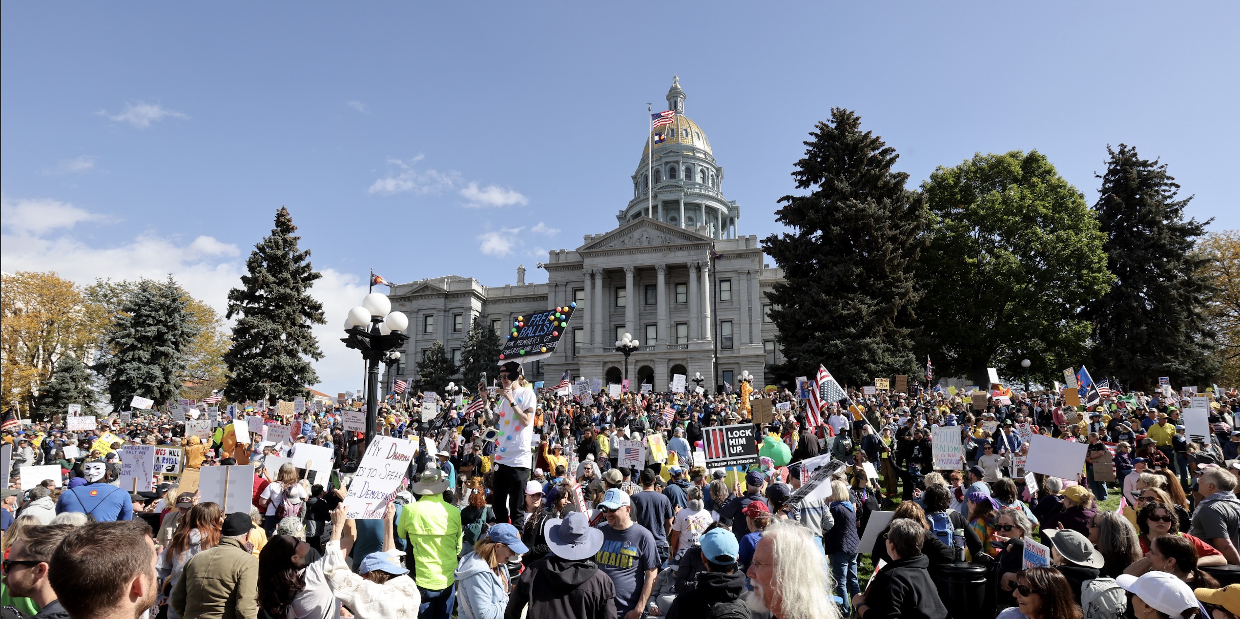 No Kings Rally, Colorado state Capitol, Oct. 18. 2025. Photo: Beth Schneider