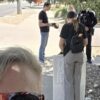 Boulder PD with Anti-abortion protestors from White Rose Resistance. Photo: Instagram
