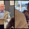Craig Steiner and Hugo Chavez-Rey at Denver GOP breakfast, August 7, 2026