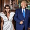 Clarice Navarro, Maggie Silvers, Donald Trump and Lauren Boebert at Mar-a-Lago, Oct. 2022. Photo obtained via Facebook.