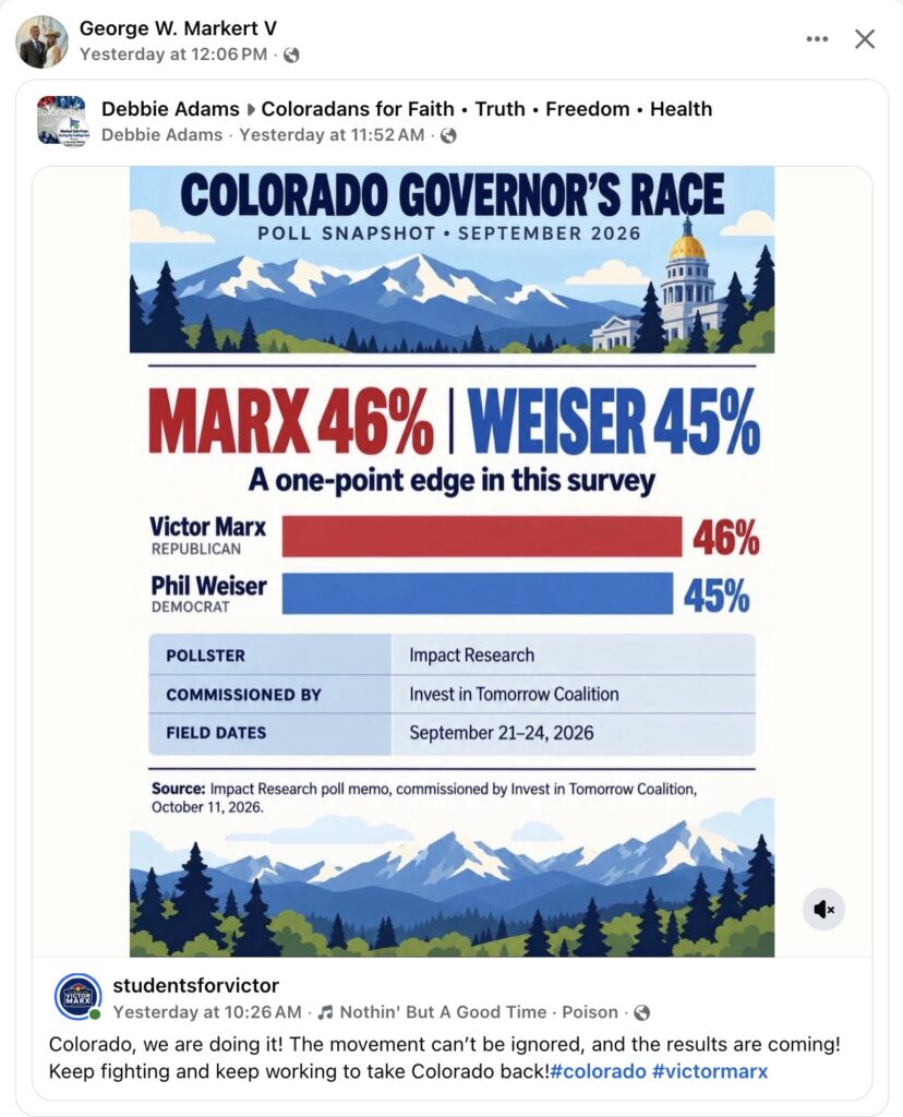 One Poll Prison Marx Campaign Touts Poll Showing a Tie With Weiser, Omits That It's ...